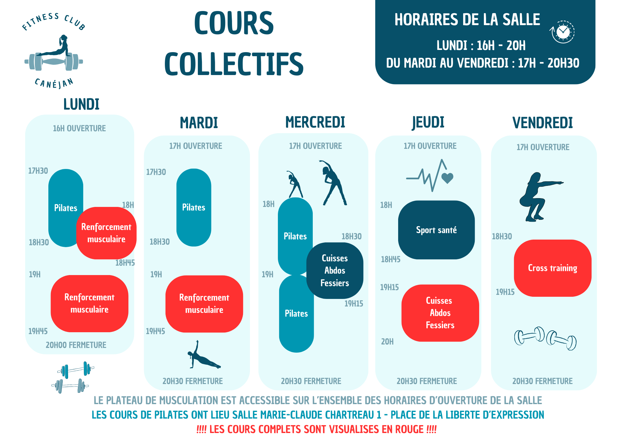 Adhesion 01 Septembre 2025 Planning 2025-2026